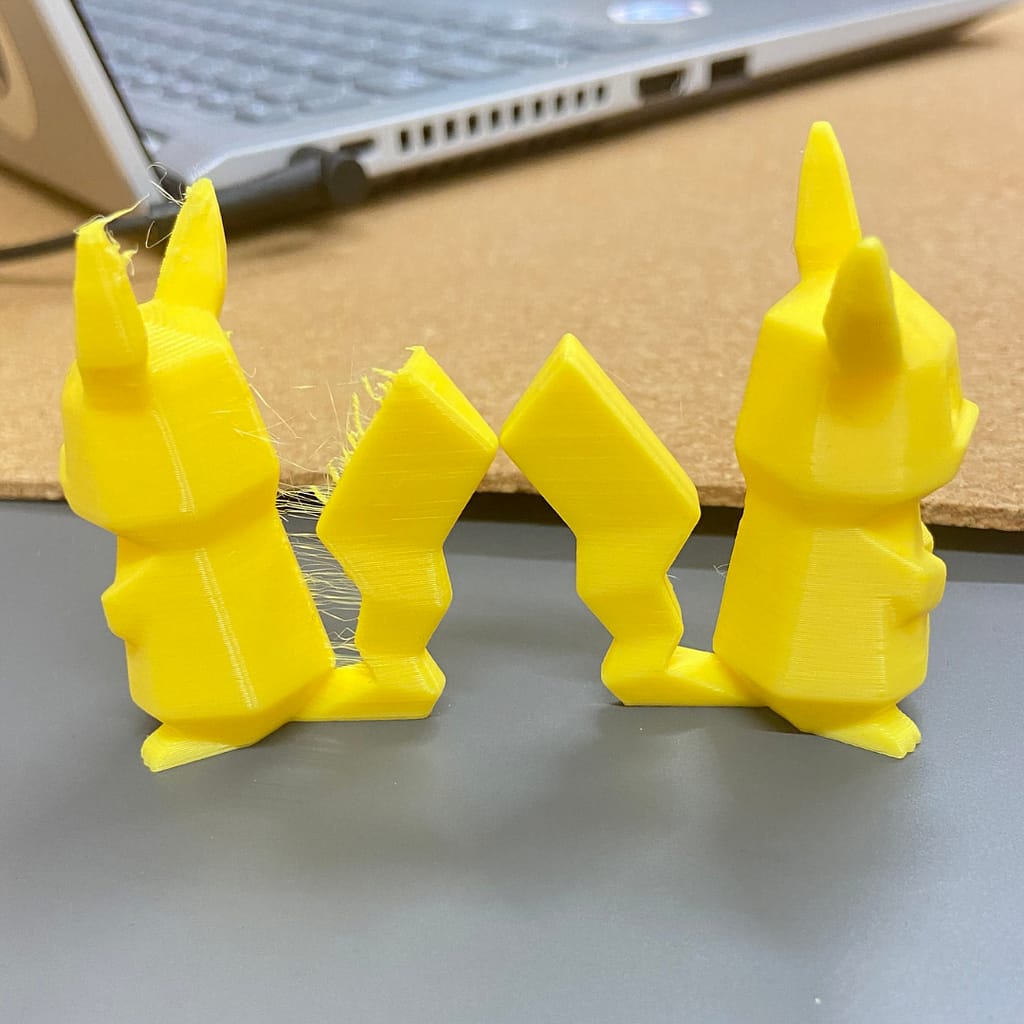 Top Reasons We Invested in Cutting-Edge 3D Printing Technology 2 3D Printed Pikachu Comparisons Side